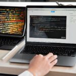 WordPress Website Development A developer building a website on a laptop